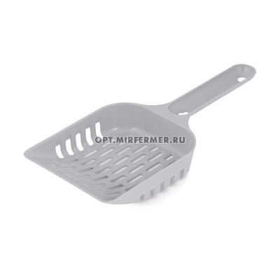 Совок для туалета 24*9,8*2,8см серый 1/20