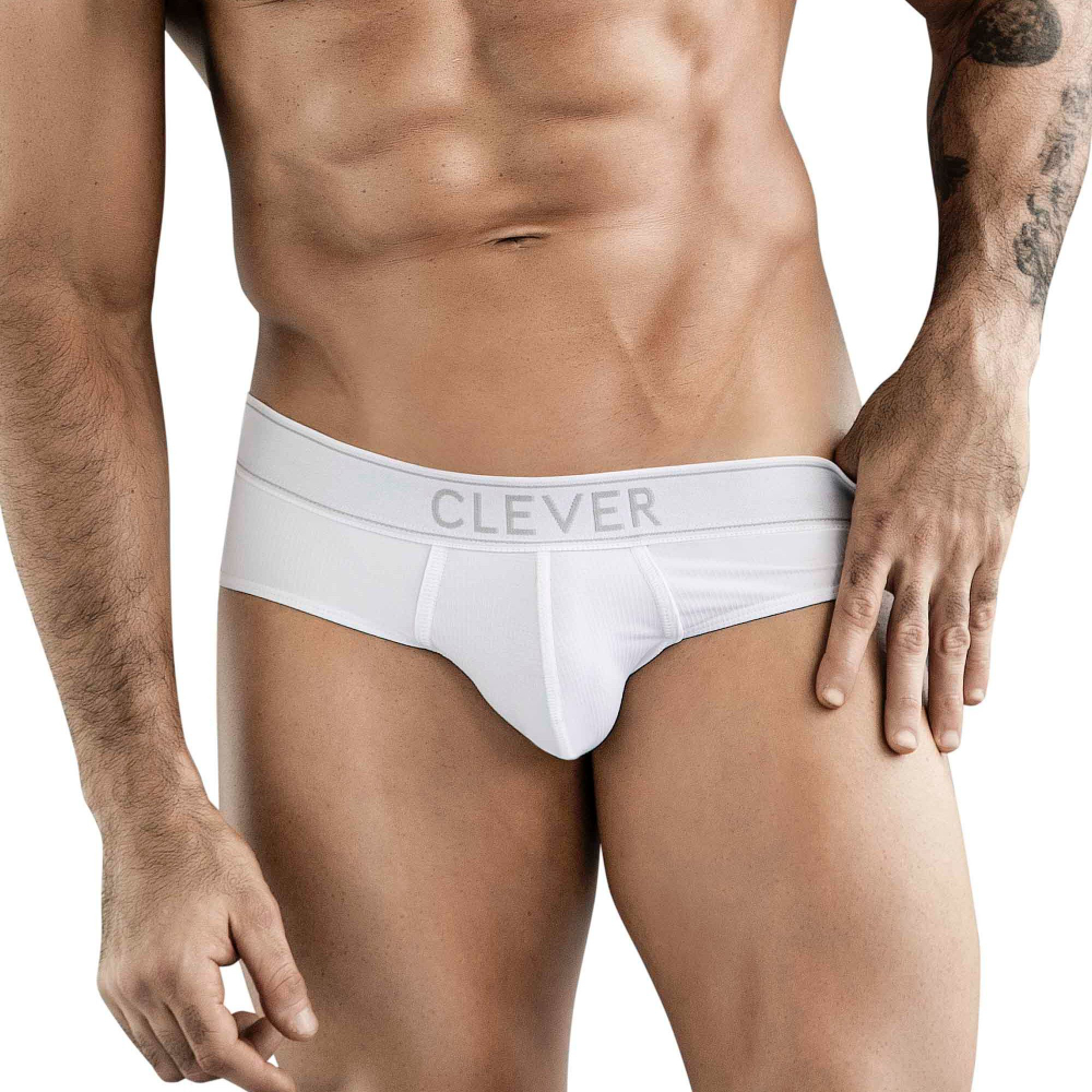 Белые мужские трусы-брифы Clever Berna Classic Brief