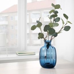 Ваза IKEA TONSATTA (ТОНСЭТТА), Синий, 21 см