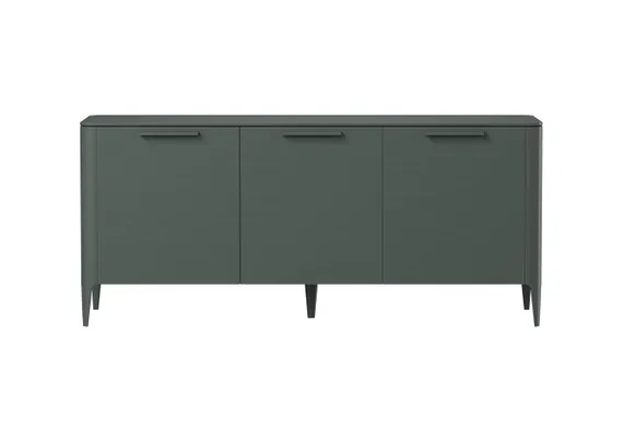 Тумба Type oak 3 двери ширина 160 см (темно-серый)