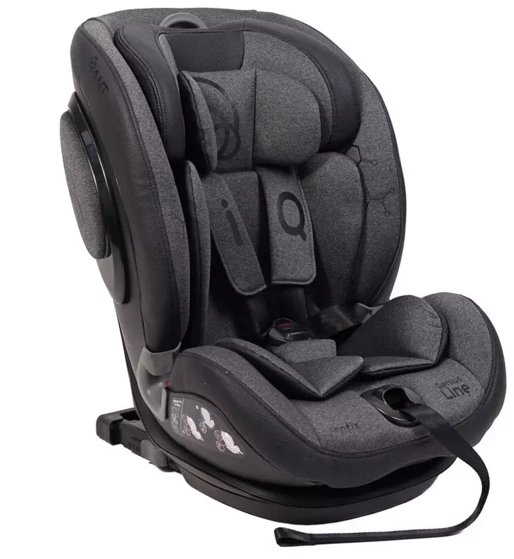 Автокресло BH012319i "iQ" isofix Genius Line группа 1-2-3 (9-36 кг) Dark grey