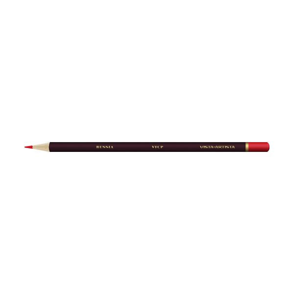 Карандаш цветной заточенный, 6 шт, 315 Кадмиевый красный темный (Cadmium red deep), Vista-Artista VFCP