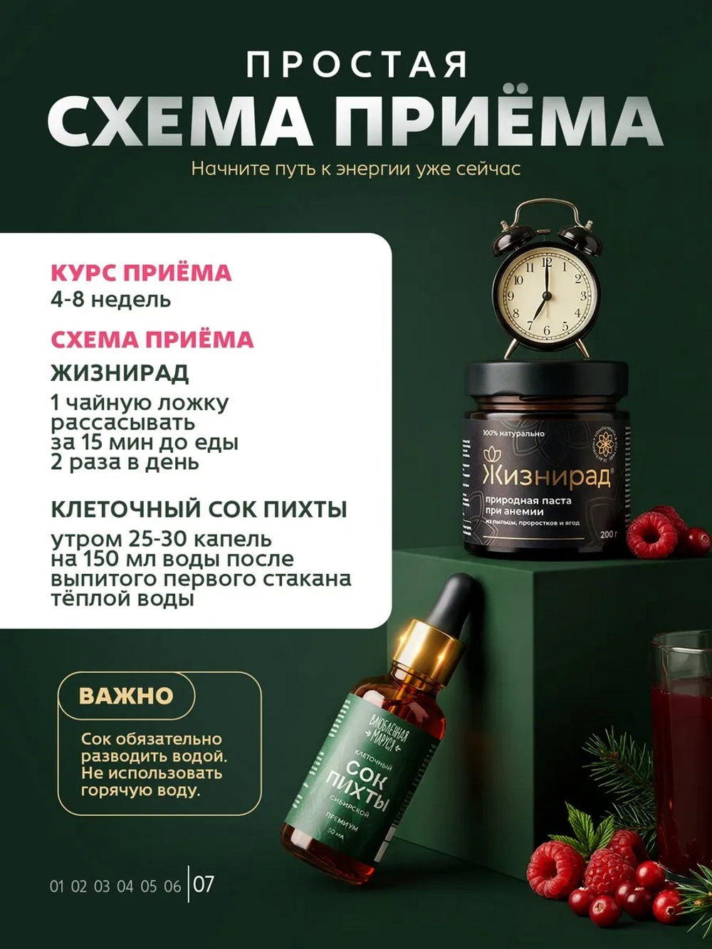 Набор при железодефиците