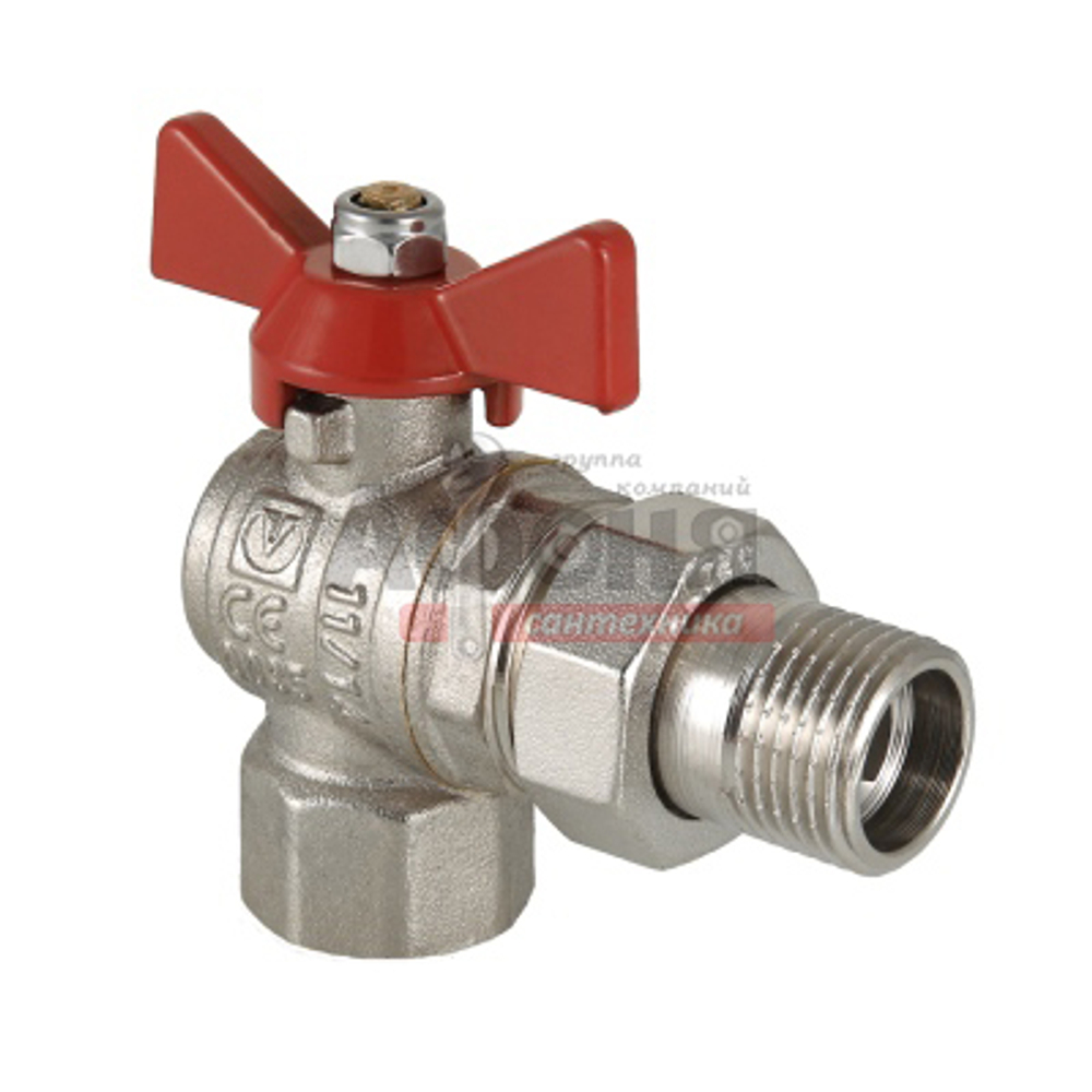 Кран шаровой VALTEC 3/4" г/ш баб американка углов.  (VT.228.N.05)