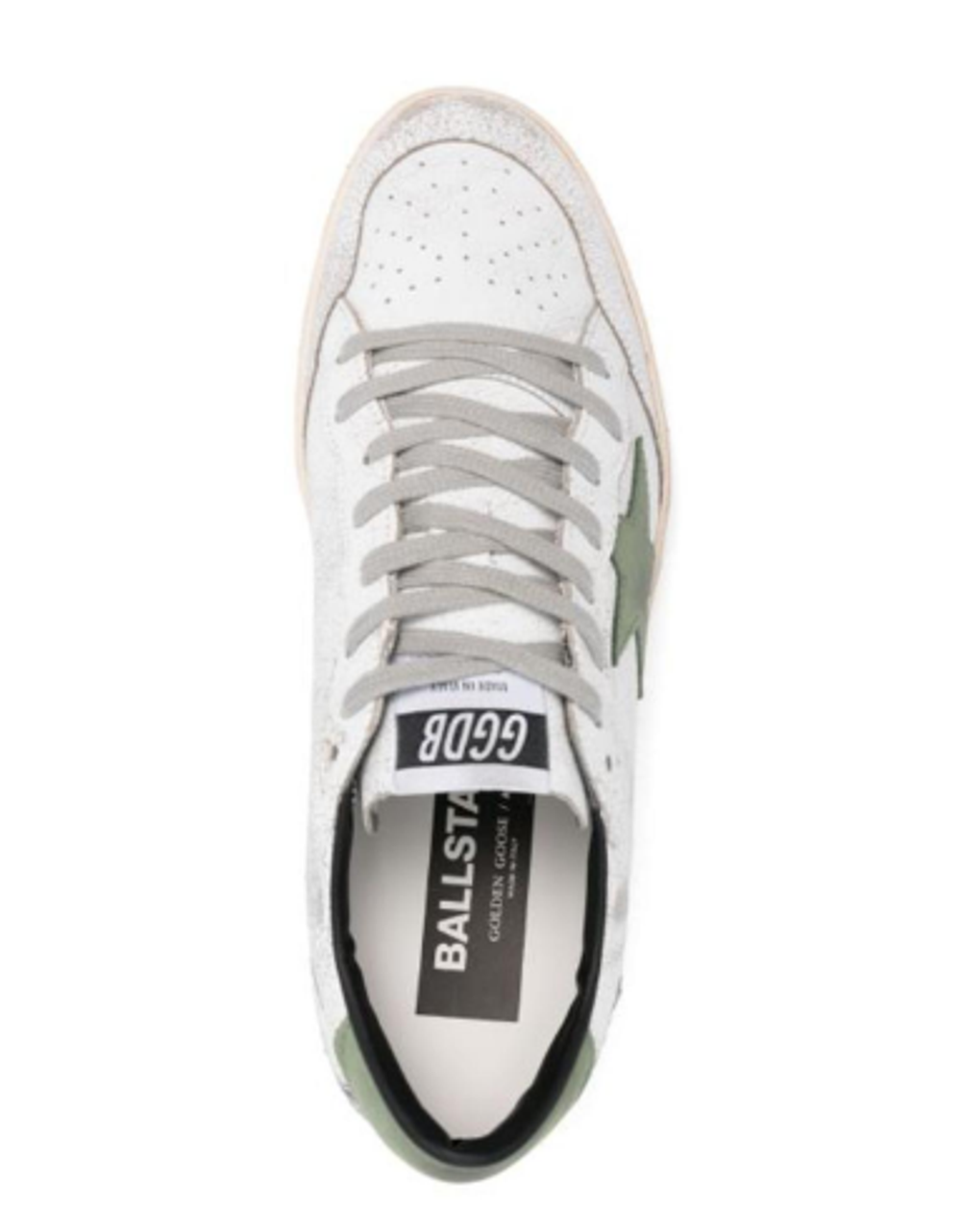 Мужские кеды Ball Star with silver Swarovski micro-crystal star and metallic silver leather heel tab