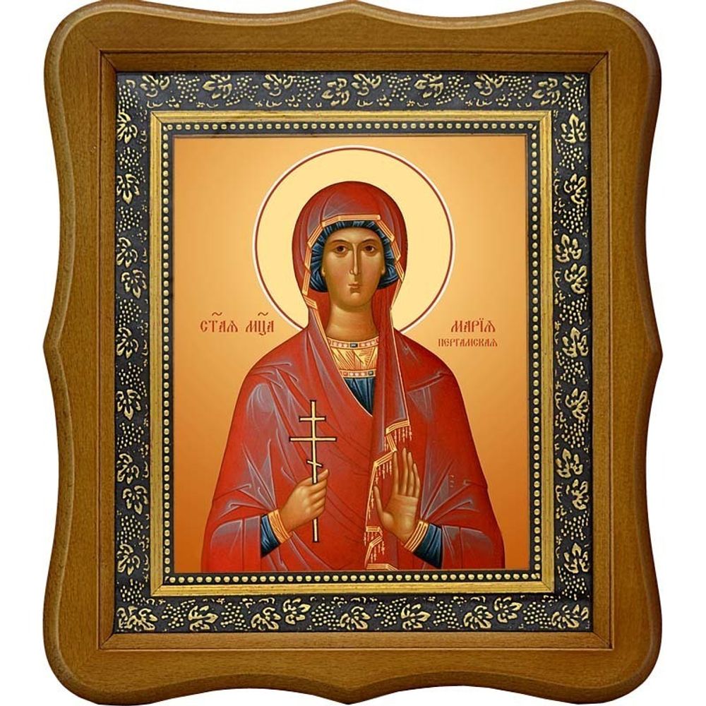 Мария Пергамская мученица. Икона на холсте.