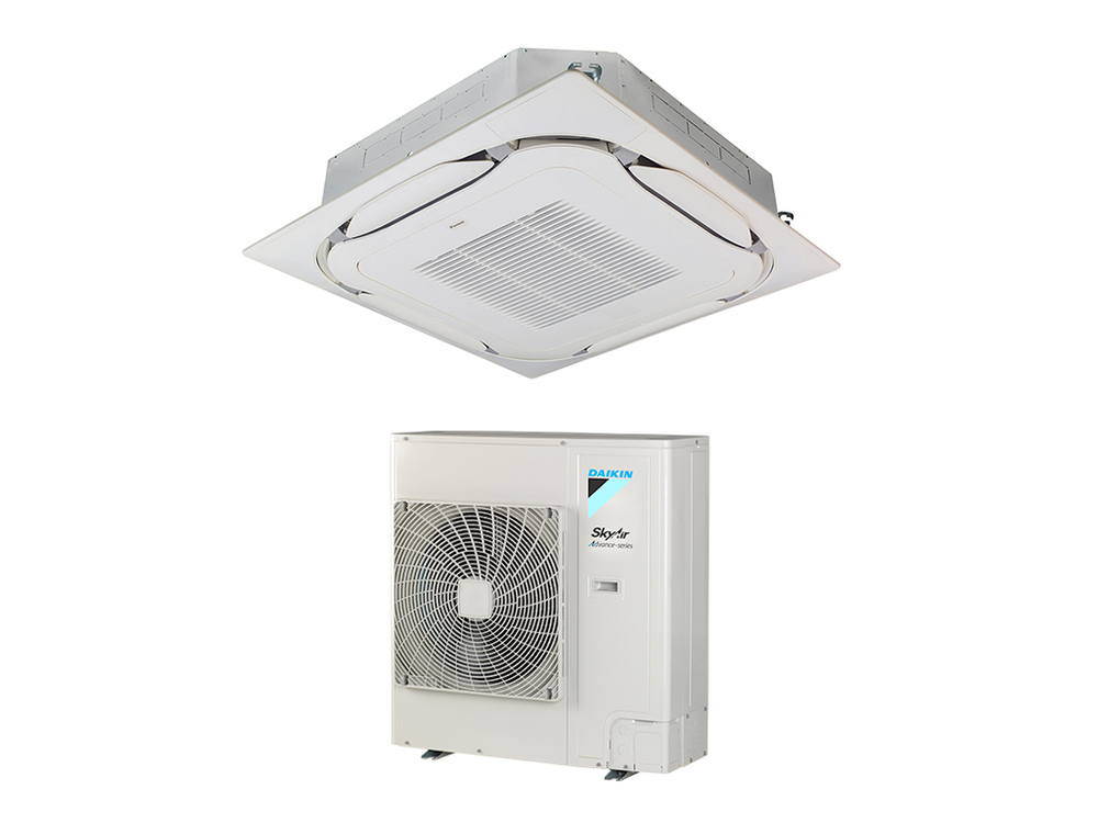 Полупромышленный кассетный инверторный кондиционер Daikin FCAG140B/RZASG140MV1/BYCQ140E