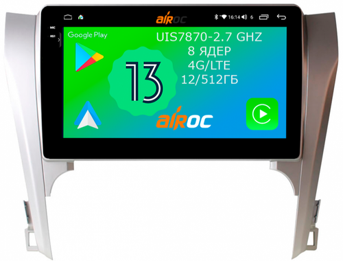 Магнитола для Toyota Camry 2011-2014 - Airoc 2K AU-1118 Android 13, Быстрейшая, SIM-слот
