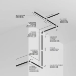 Шинопровод 1м Gravity встраиваемый белый, TRX010-421W. TM Maytoni