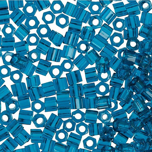 Бисер Toho 11/0 Hexagon 1 (2.2 мм), 25 г (5х5 г), 0007BD мор.волна