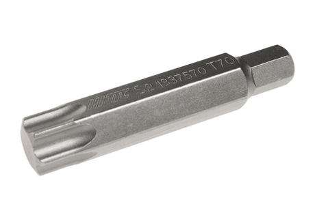 Бита TORX Т70х75мм 10мм удлиненная S2 JTC