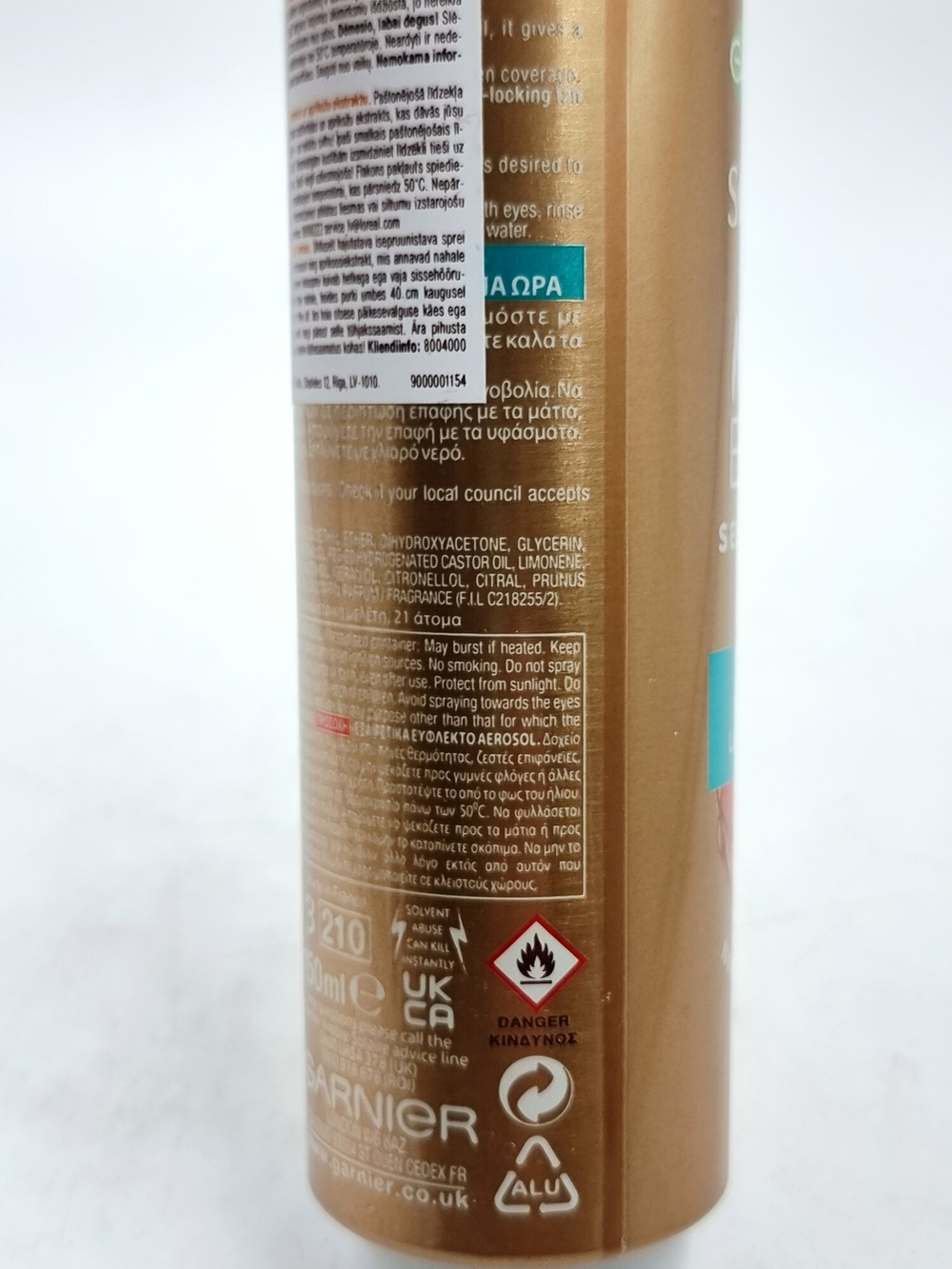 Автозагар-спрей для тела Garnier Ambre Solaire Dark с абрикосовым маслом 150 мл