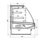 Горка холодильная BRANDFORD AURORA 190 TOP LIGHT вертикальная
