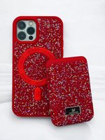 Чехол Swarovski с картхолдером для iPhone 16PRO