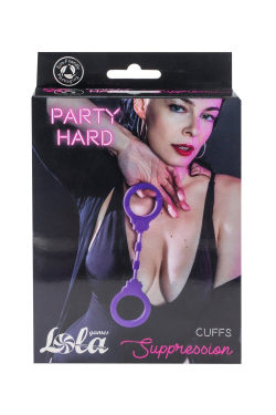 Силиконовые наручники Party Hard Suppression Purple