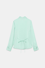 АТЛАСНАЯ РУБАШКА С ЗАВЯЗКОЙ НА СПИНЕ — ZARA