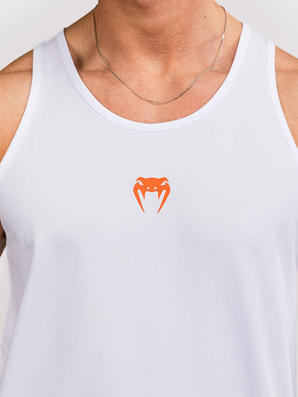 Майка спортивная Venum Echo White/Orange Sunset
