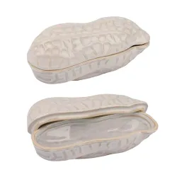 Блюдо для подачи 15*5,9 см h7 см 130 мл для закусок крышкой Groundnut Gray Frutti di Mare P.L. [1]