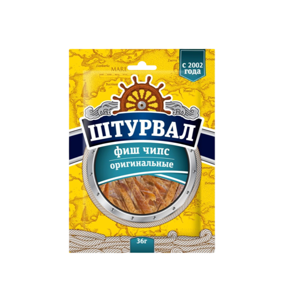 Фиш Чипс оригинальные солено-сушеные 36г