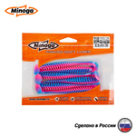 Силиконовая приманка "Minoga" ACTION 4,0"(6шт) 100мм, 3,8 гр, цвет 114