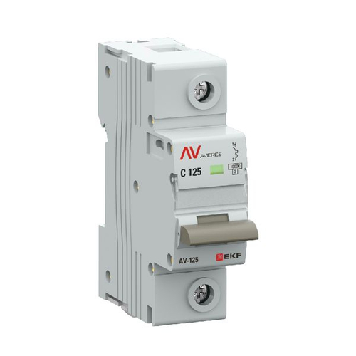 Выключатель автоматический AV-125 1P 125A (C) 10kA EKF AVERES mcb125-1-125c-av