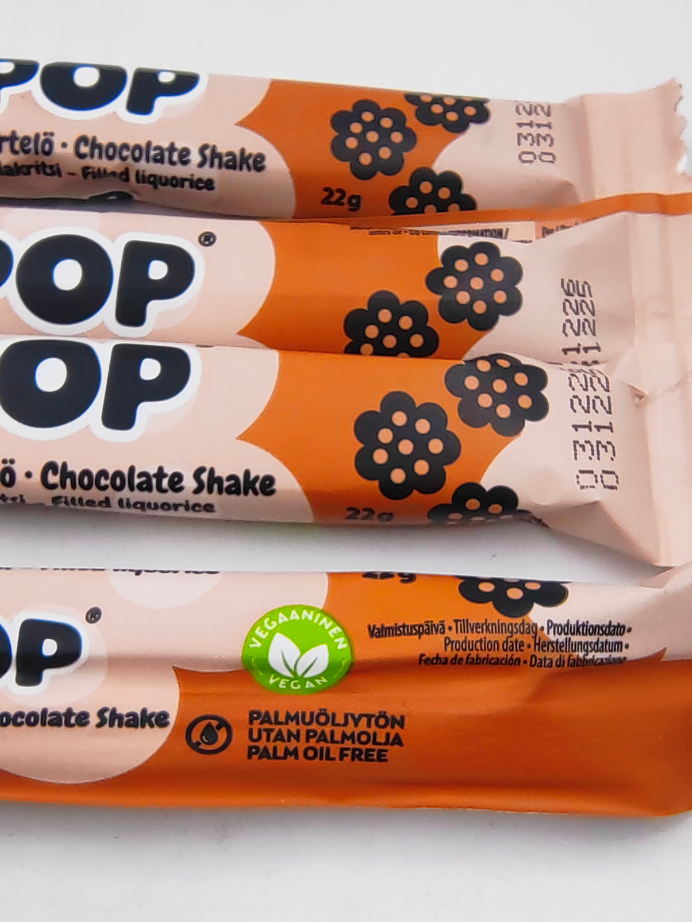 Лакрица Panda POP набор (4 шт. по 22 г) с шоколадной начинкой, 88 г (Из Финляндии)