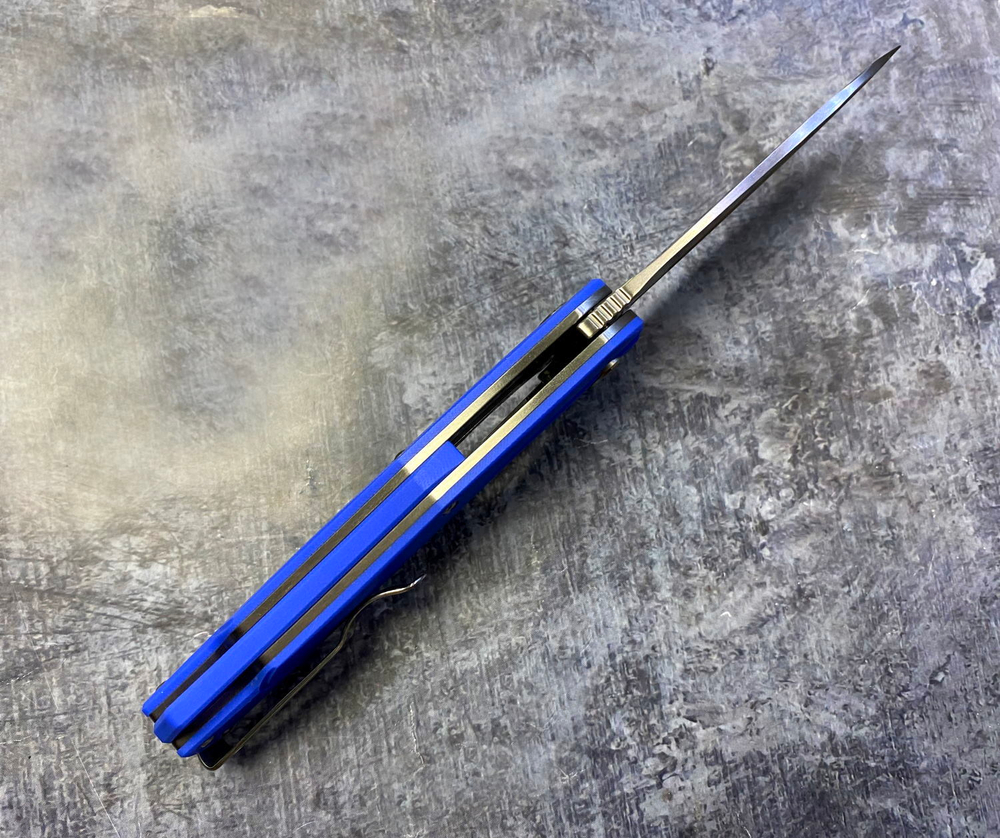 Складной нож A-01 Blue, сталь D2, G-10, ТДК Кизляр