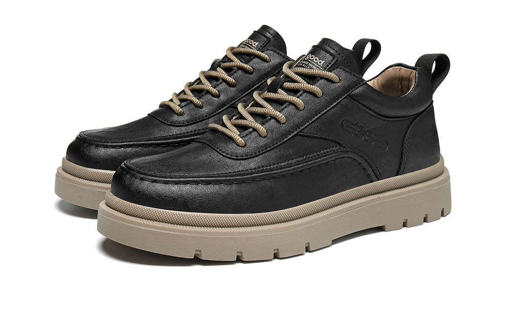 HLA Work Boots Men"s Low top Black/Brown/Dark Orange