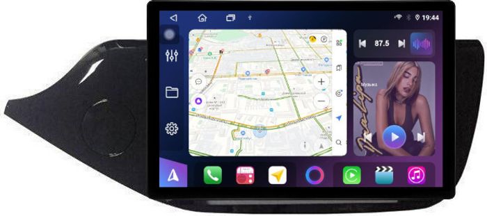 Магнитола для KIA Ceed 2 JD 2012-2018 (рамка глянцевая) - FarCar BX877 монитор 13" 2K QLED на Android 13, Быстрая, CarPlay, 4G SIM-слот