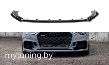 Сплиттер бампера переднего для AUDI RS3 8V Sedan (17-...)
