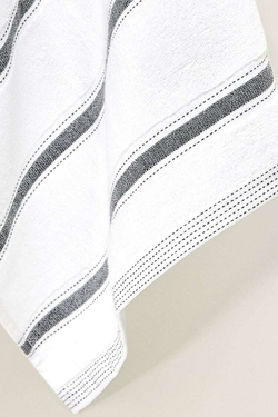 ZARA HOME ХЛОПЧАТОБУМАЖНОЕ ПОЛОТЕНЦЕ, СЕРЫЙ