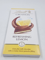 Шоколад молочный Lindt Creation с начинкой Лимонный сорбет, 150 г (Франция)