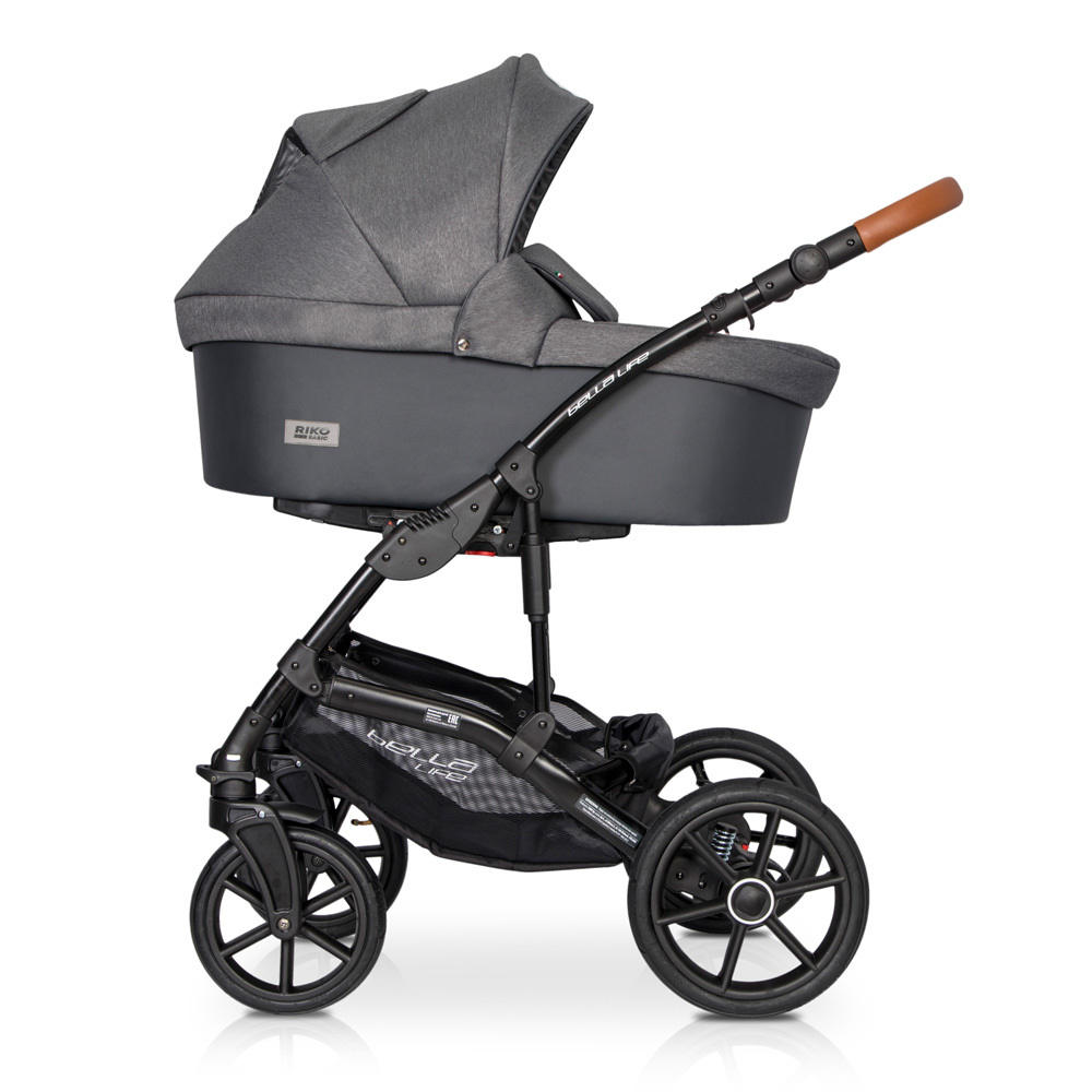 Коляска  BELLA LIFE (2 в 1) (RIKO BASIC) 06 Anthracite (графит)