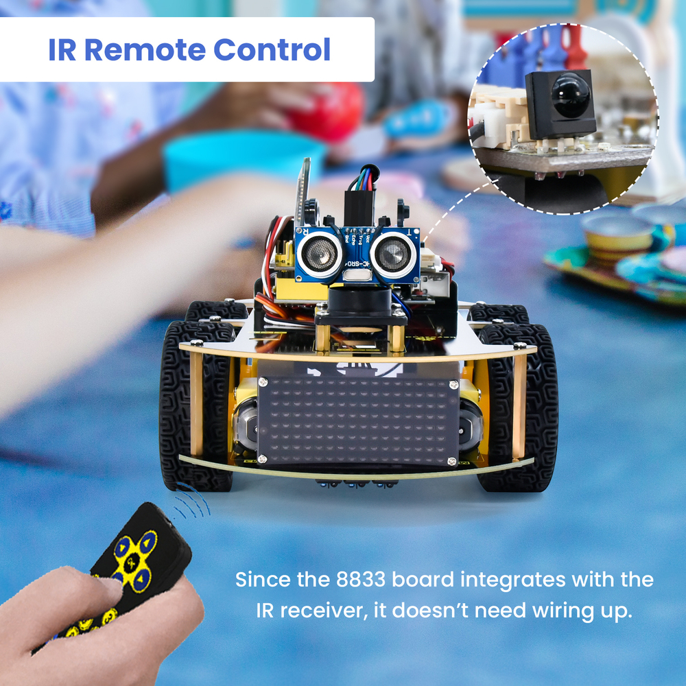 Смарт-автомобиль 4WD с Bluetooth на Arduino, V2.0 светодиодный дисплей