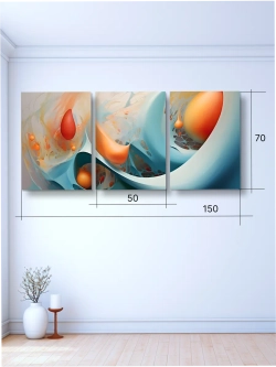Картина Связь форм модульная 50x70см 3шт.