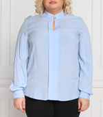 рубашка fiamma plus size Persona by Marina Rinaldi - голубой(7193022)