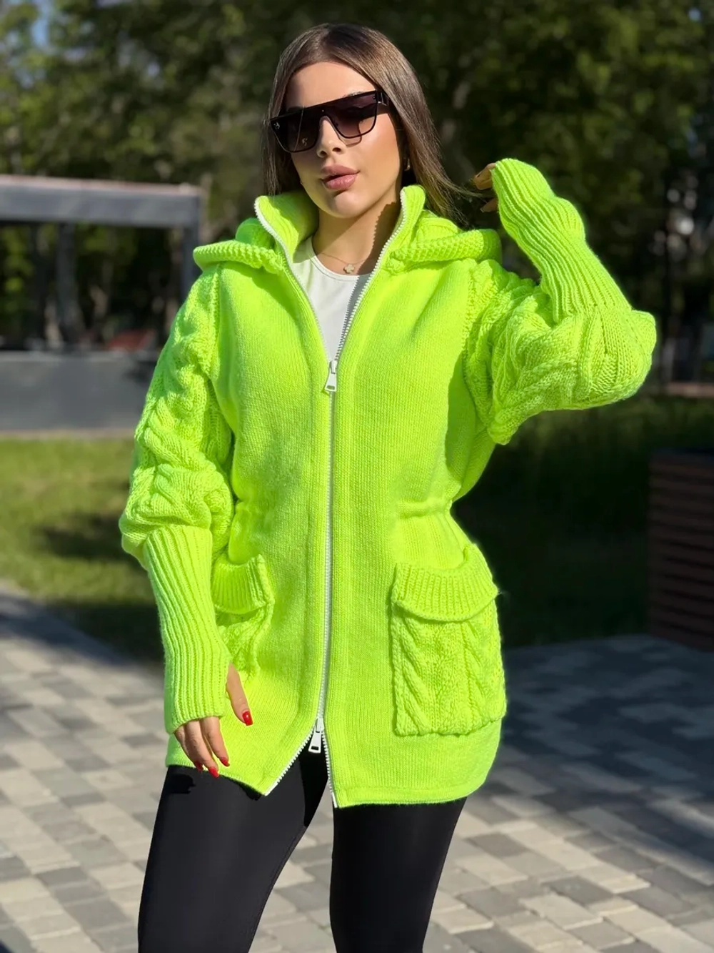 Кардиган куртка анорак вязаный