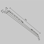 Трековый светильник Technical TR030-4-30WTW-DD2-B