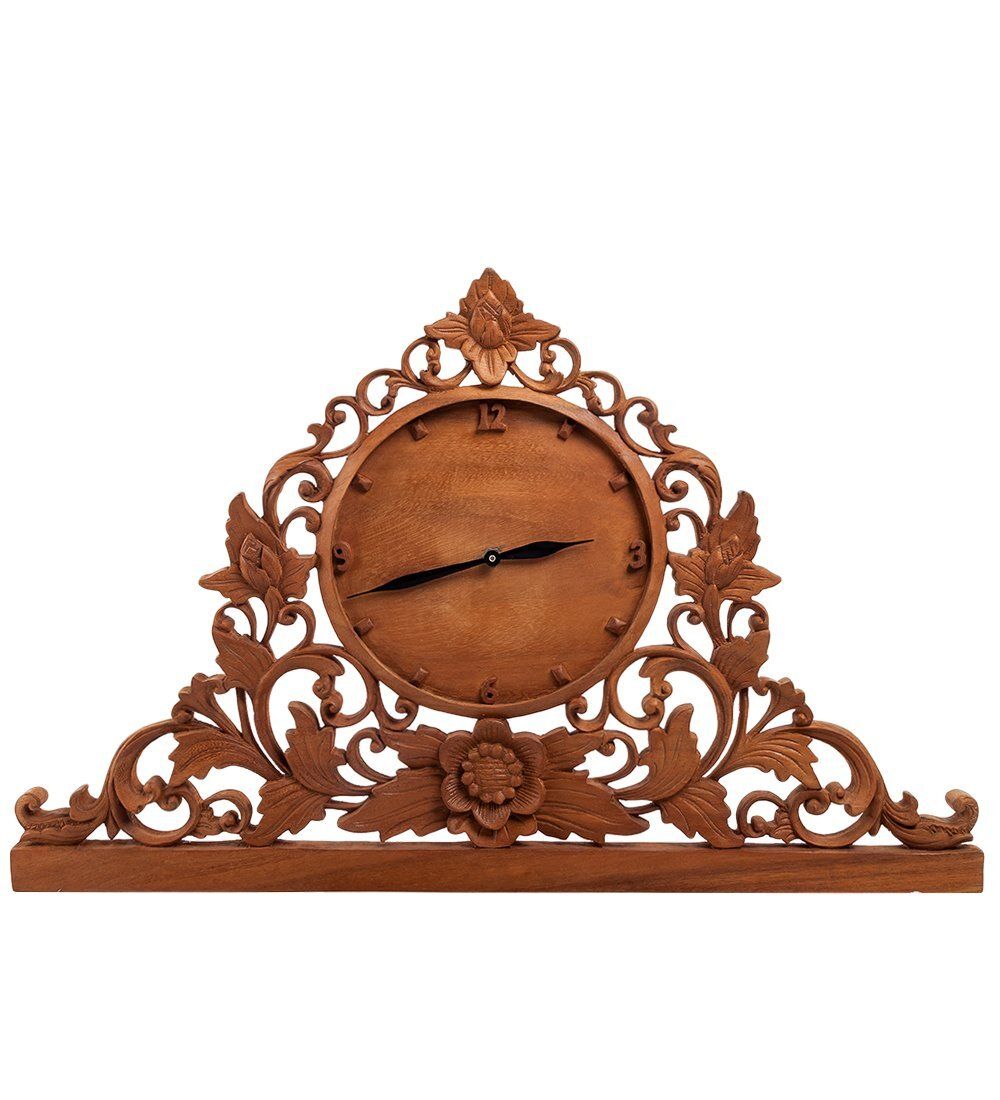 Decor and Gift 17-015_B Панно резное «Часы» (суар, о.Бали)