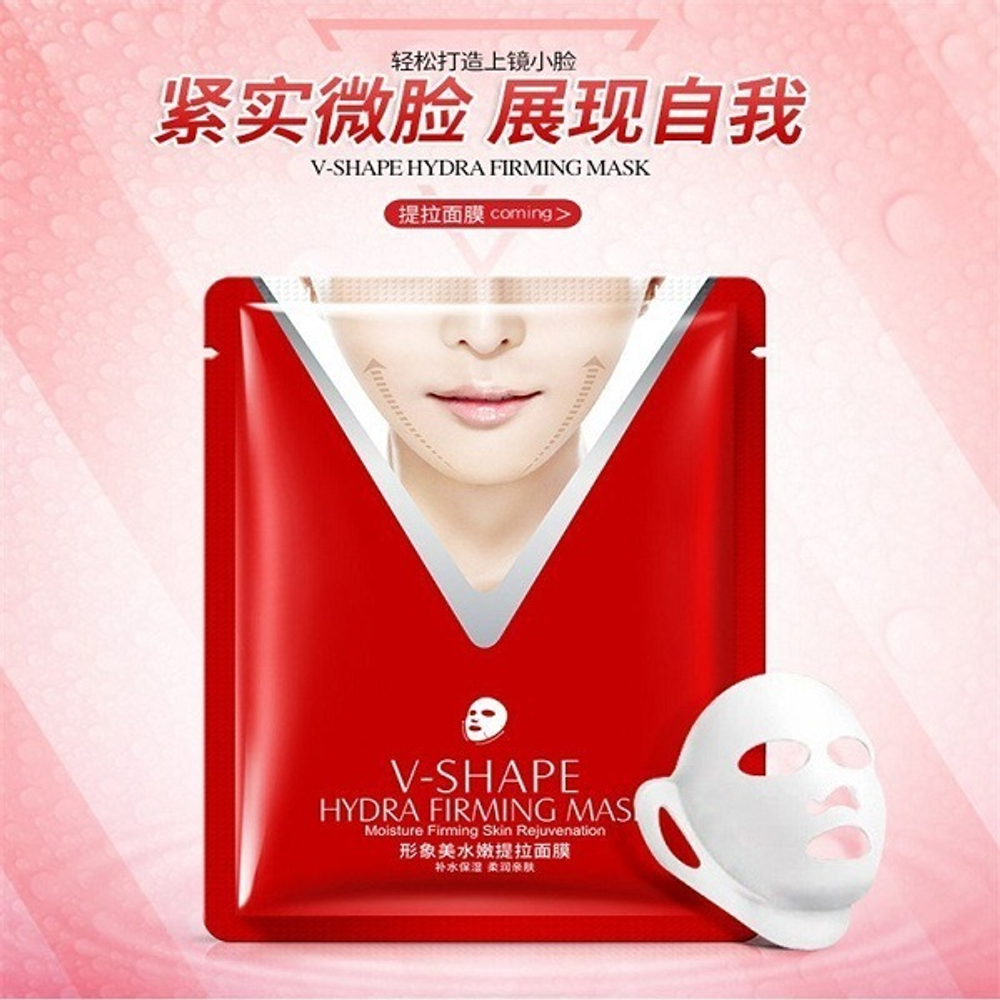 Маска для лица и шеи Images V-Shape Упругость и подтяжка Hydra Firming тканевая 40 г