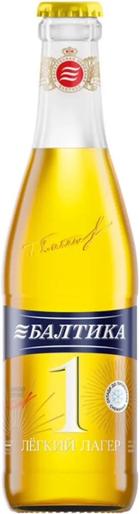 Пиво Балтика №1 Лёгкий Лагер / Baltika №1 Light Lager 0.33 - стекло