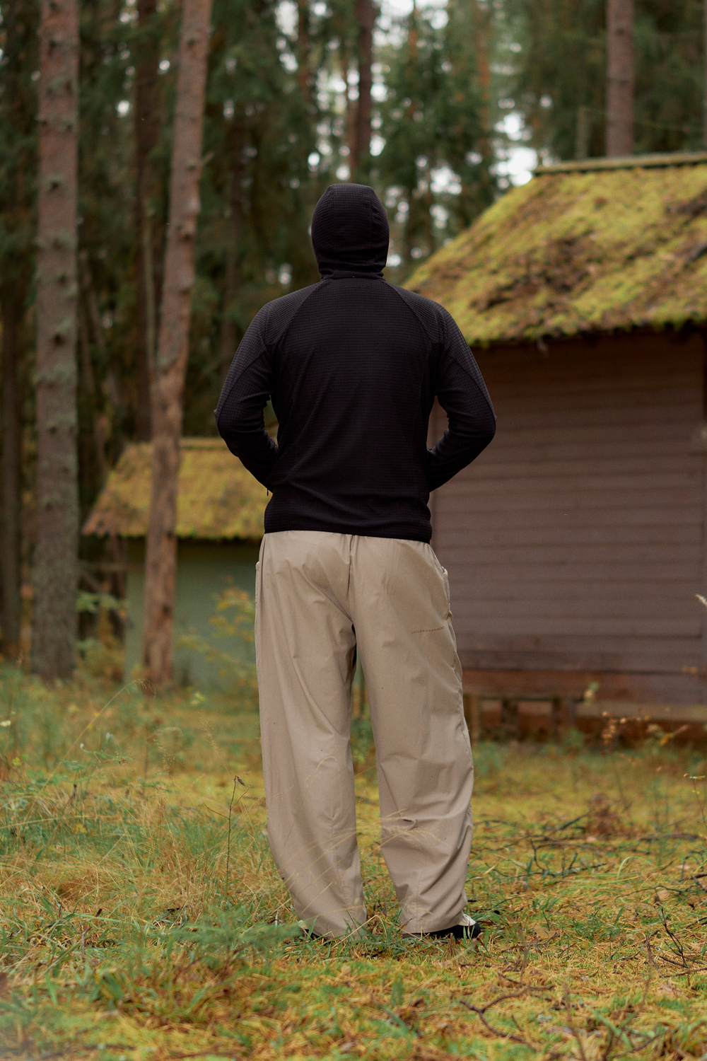 Худи Called a Garment Grid-Tex Hoodie "Jet Black"