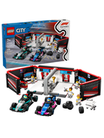 Конструктор Лего Сити Формула 1 гараж, Мерседес амг | LEGO City F1 Garage & Mercedes‑AMG 60444 678 деталей (7+)