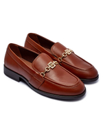 Кожаные лоферы Tommy Hilfiger - коричневый(FW0FW08339)