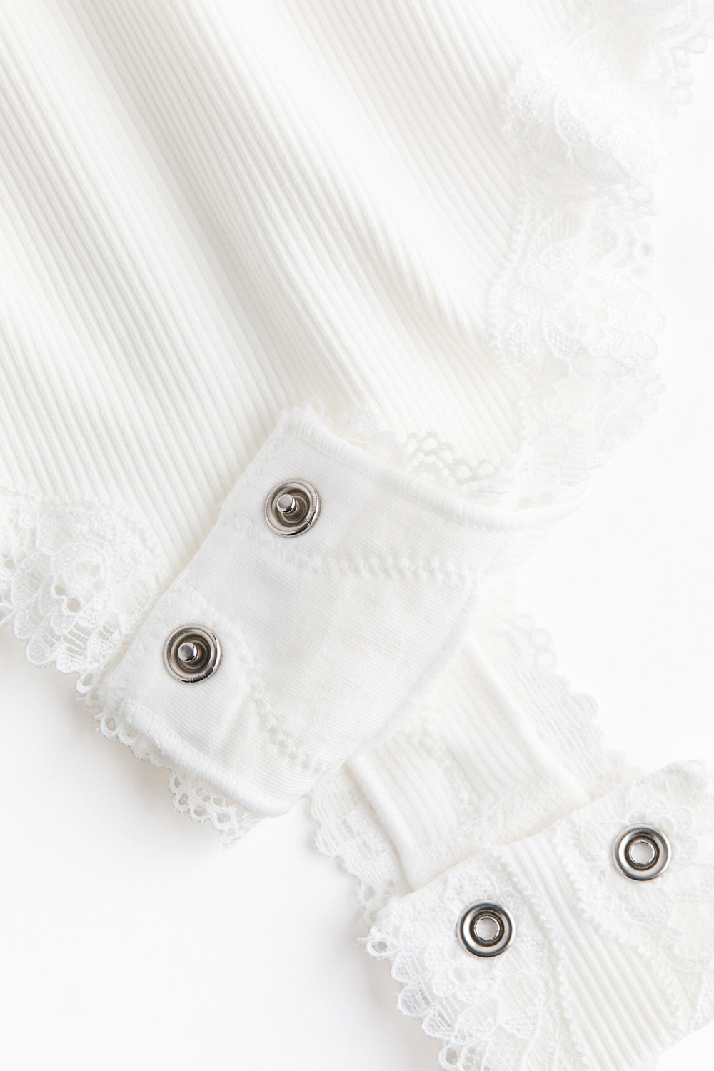 Боди Seamless с кружевной лентой - H&M