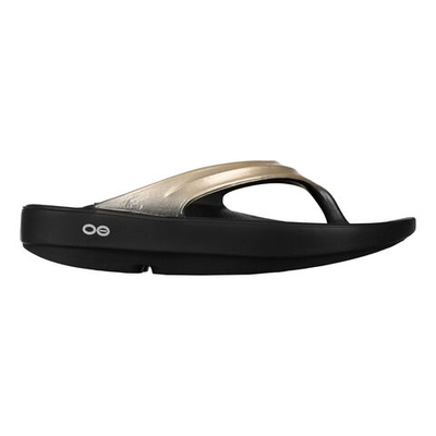 Женские теннисные кроссовки OOFOS Oolala Recovery Shoes - Black, Beige