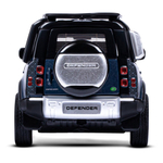 Модель 1:32 Land Rover Defender 110, синий, откр.4 двери, капот, багажник, свет, звук,