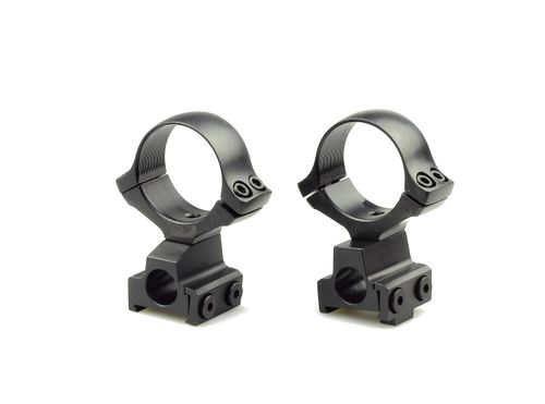 Кольца раздельные KOZAP CZ550/557 Classic D30мм с окном визира BH14.8 (No.12*) низкие