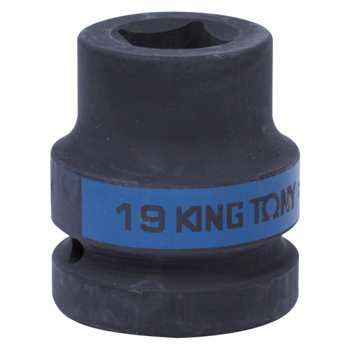 KING TONY (851419M) Головка торцевая ударная четырехгранная 1", футорочная, 19 мм