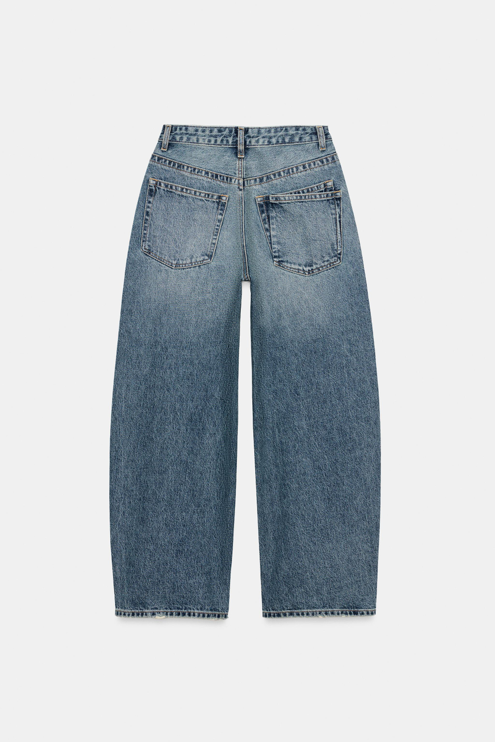 ДЖИНСЫ TRF BAGGY СО СРЕДНЕЙ ПОСАДКОЙ — ZARA